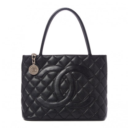 Chanel Caviar Quilted Medallion Tote Black 1 of 10