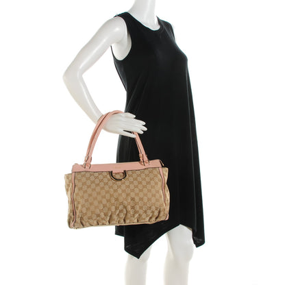 Gucci Monogram D Gold Tote Pink 2 of 8