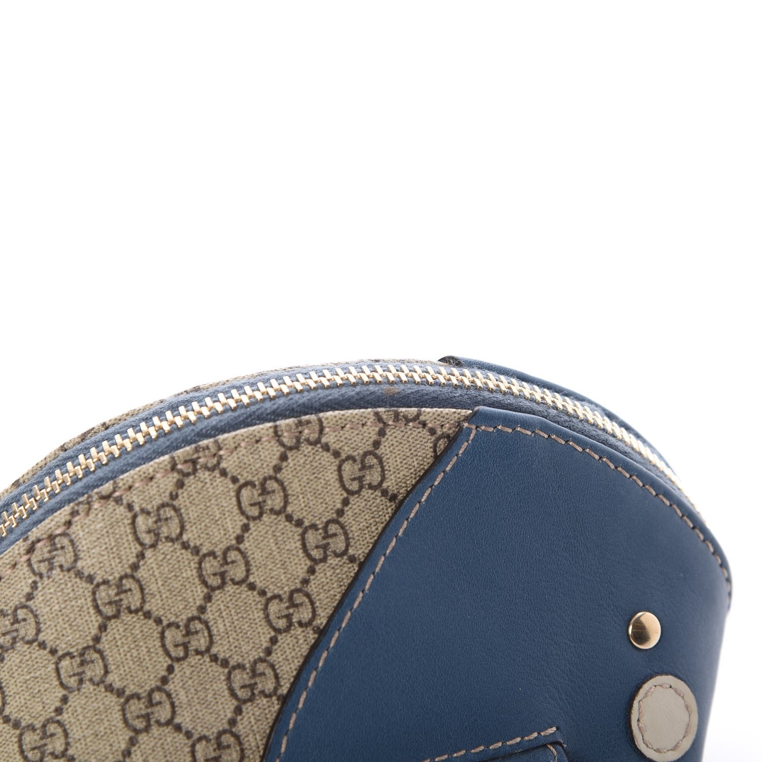 Gucci GG Supreme Monogram Children's Zoo Coin Purse Whale Blue 9 of 10