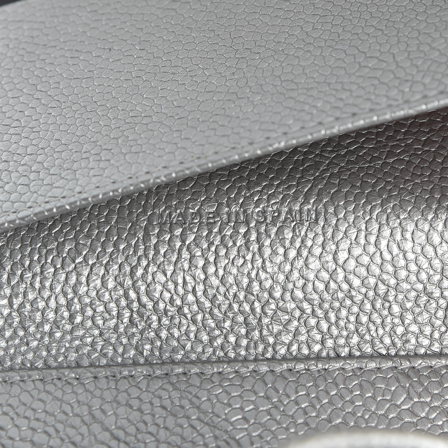 Chanel Metallic Caviar Quilted Compact Flap Wallet Silver 7 of 11