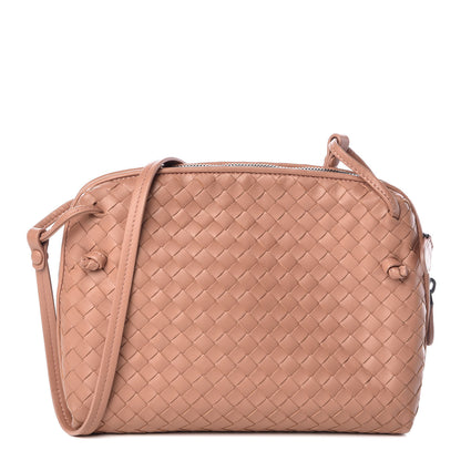 Bottega Veneta Nappa Intrecciato Pillow Crossbody Messenger Dusty Rose 1 of 7