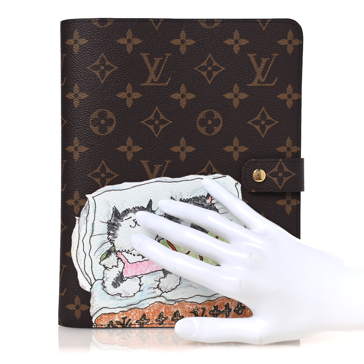 Louis Vuitton Monogram Grace Coddington Desk Agenda Cover MM 2 of 6