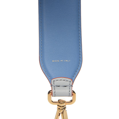 Fendi Vitello Dolce Fun Fair Metal Studded Strap You Grigio Perla Blue Multicolor 4 of 4