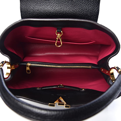 Louis Vuitton Taurillon Capucines MM Black 5 of 9