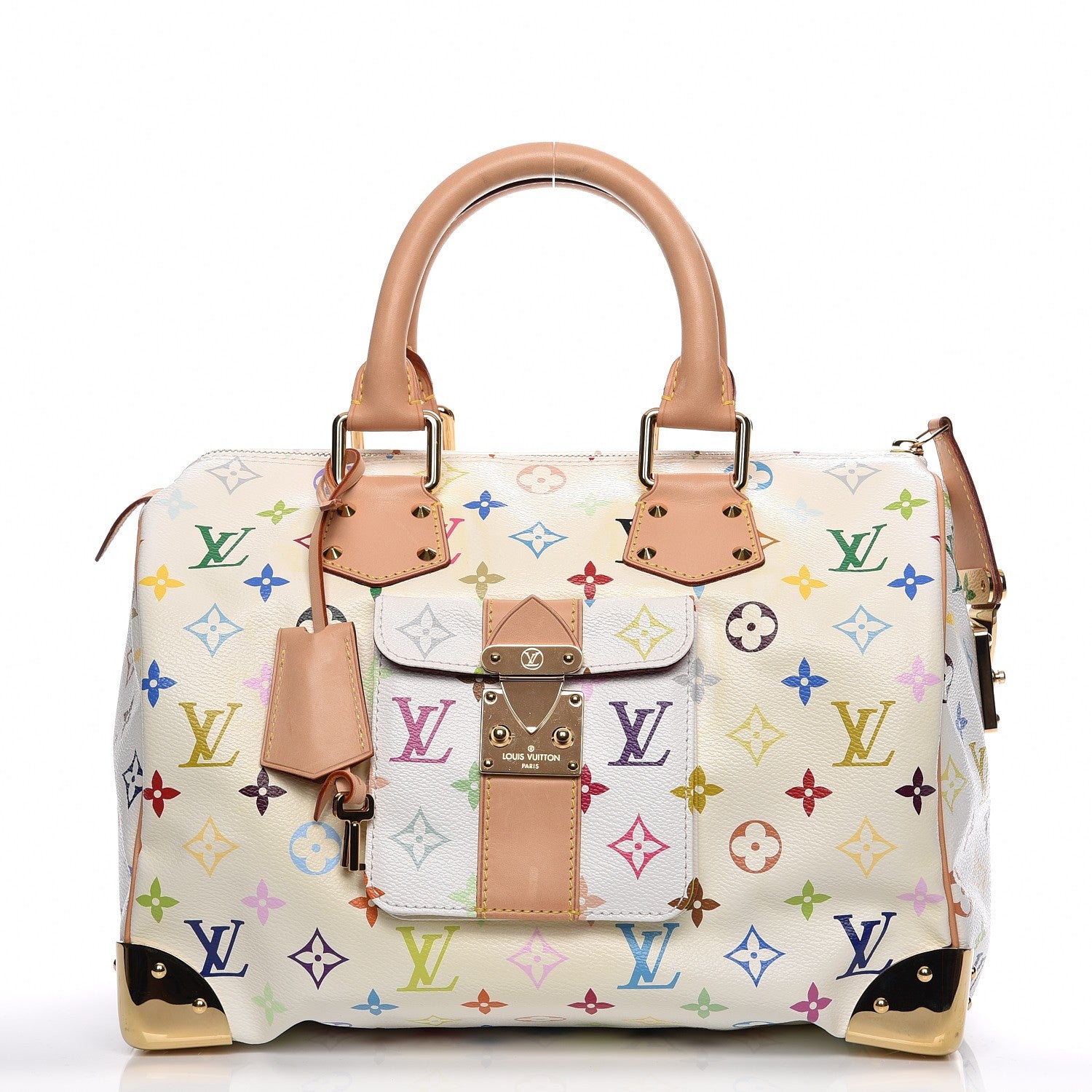 Louis Vuitton Monogram Multicolor Speedy 30 White 1 of 7