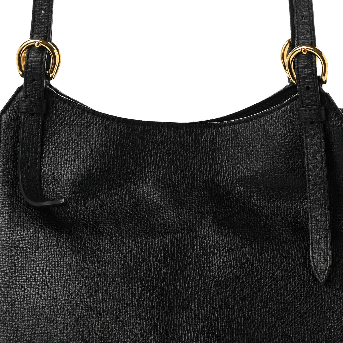 Burberry Grainy Calfskin House Check Small Canterbury Tote Black 15 of 25