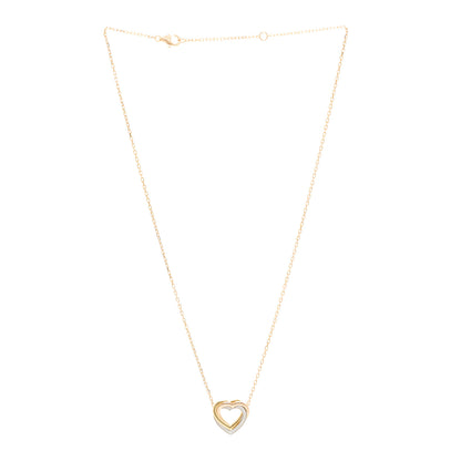 Cartier 18K Pink Yellow White Gold Diamond Trinity Heart Pendant Necklace 3 of 5