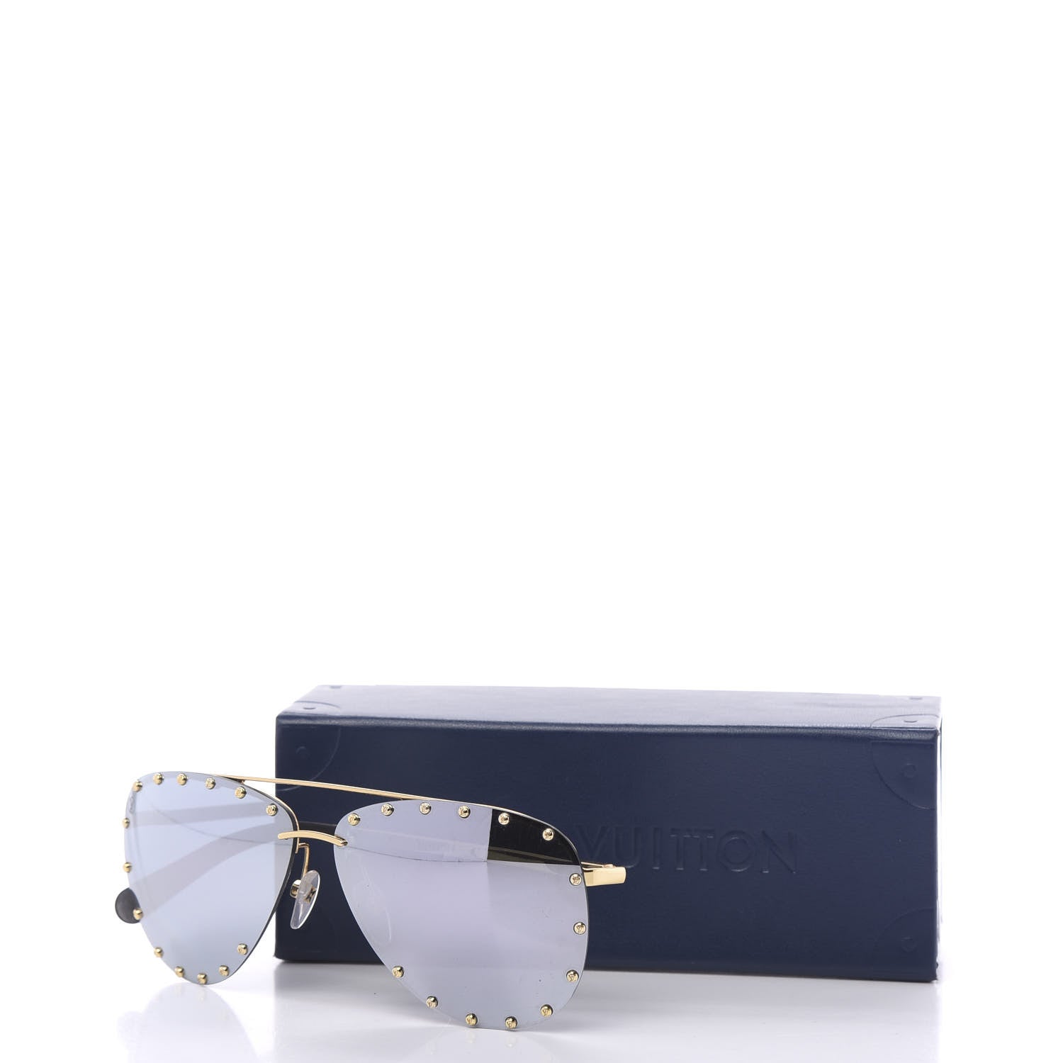 Louis Vuitton The Party Aviator Sunglasses Z0911U Blue 7 of 7