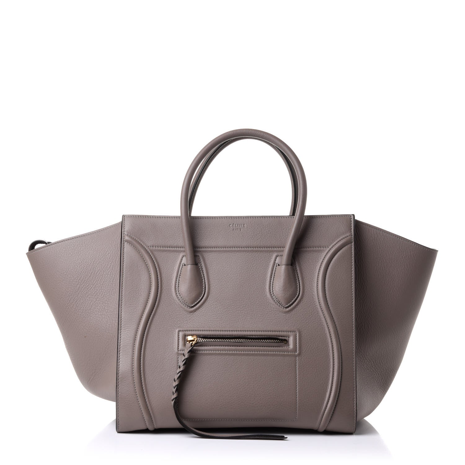 Celine Supple Calfskin Medium Phantom Luggage Grey 1 of 12