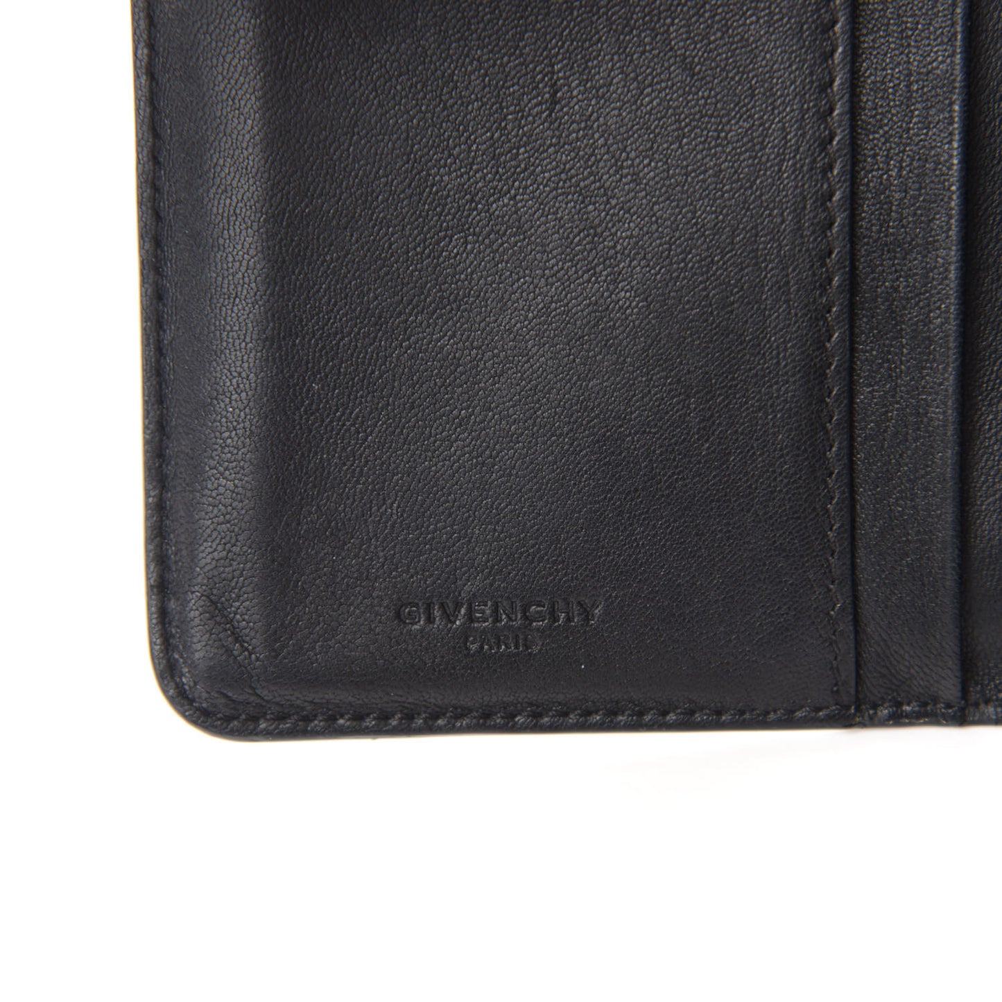 Sugar Goatskin Compact Wallet Black