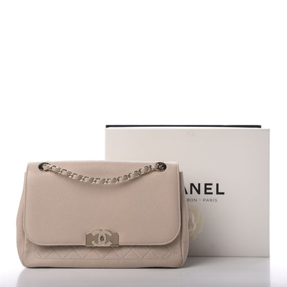Chanel Caviar Quilted Flap Light Beige 10 of 10