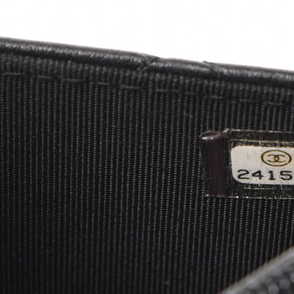 Chanel Crumpled Calfskin Quilted Wallet On Chain WOC So Black 8 of 8