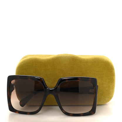 Gucci Acetate Square Frame Sunglasses GG0876S Tortoise 8 of 8