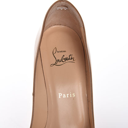 Christian Louboutin Patent Very Prive 120 Pumps 39.5 Nude 7 of 7