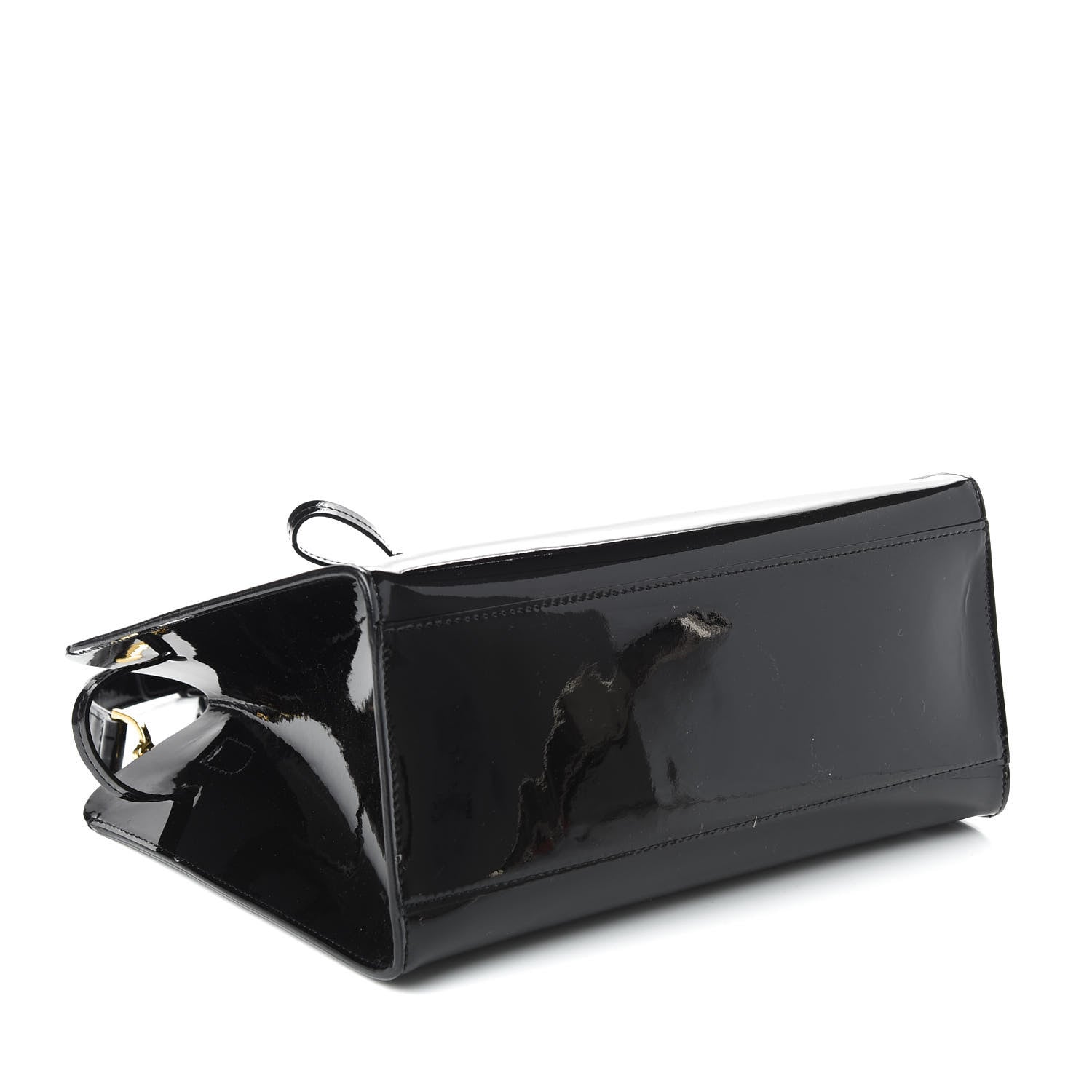 Mansur Gavriel Patent Mini Sun Bag Black 4 of 9