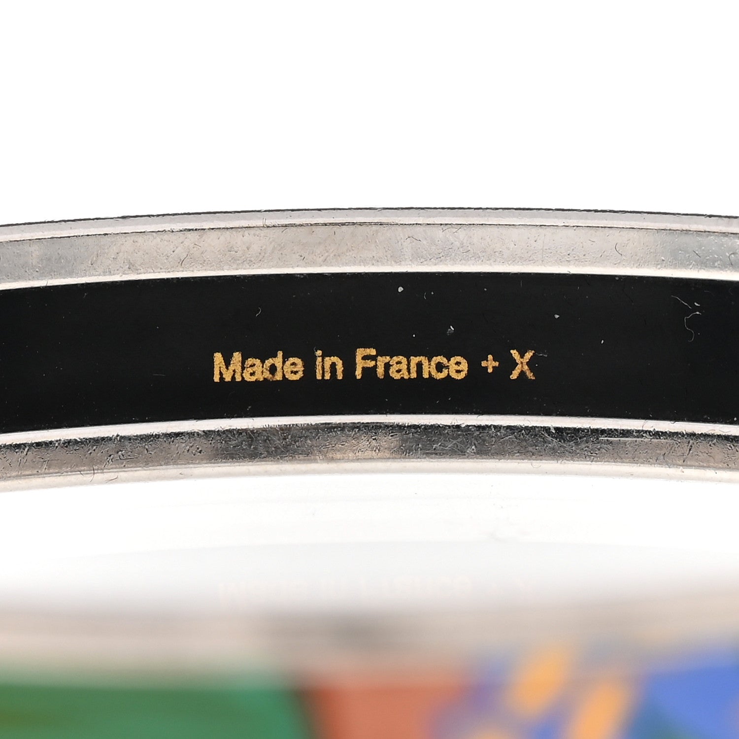 Hermes Enamel Printed Narrow Jungle Of Eden Bracelet 65 Pierres et Cactus 5 of 6