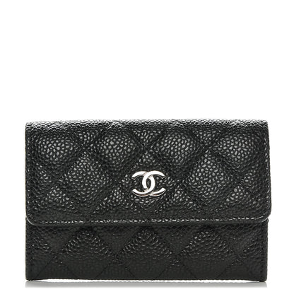 Chanel Caviar Quilted Flap Card Holder Black 1 of 8
