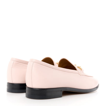 Gucci Malaga Kid Crystal Horsebit Womens Jordaan Loafers 39 Pink Hibiscus 4 of 9