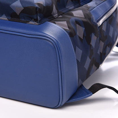 MCM Nylon Camo Dieter Medium Backpack Estate Blue 8 of 8
