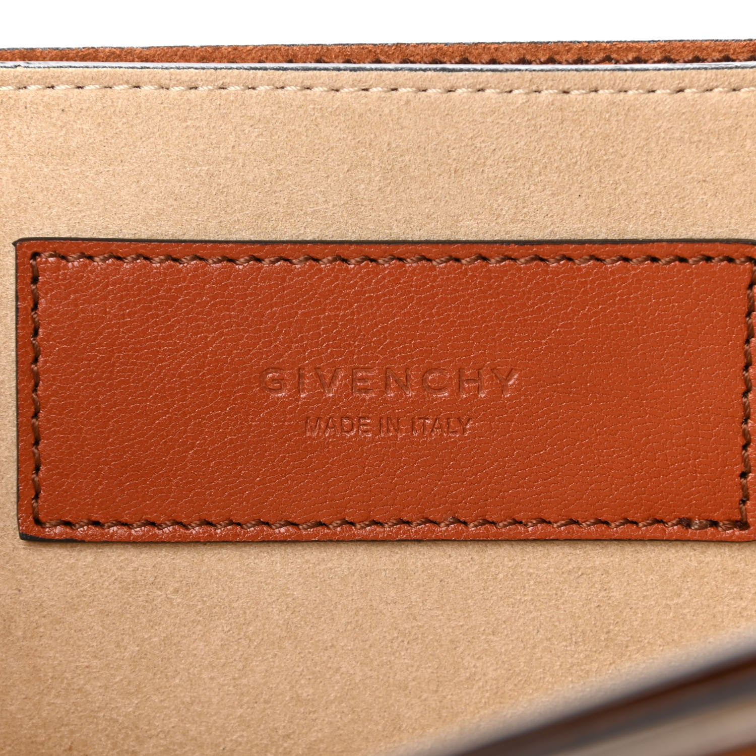 Givenchy Goatskin Suede Medium GV3 Shoulder Bag Amber Mastic 6 of 13