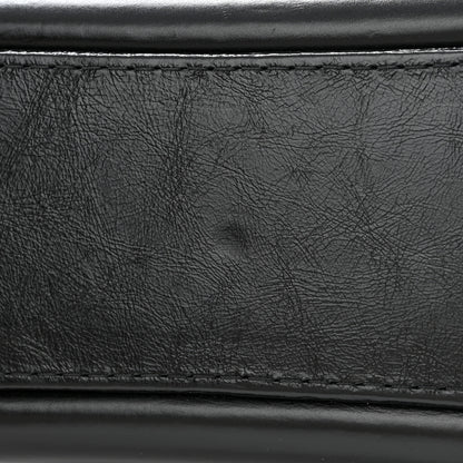 Chanel Calfskin Wool Embroidered Paris Hamburg Medium Gabrielle Hobo Dark Navy Blue 12 of 13