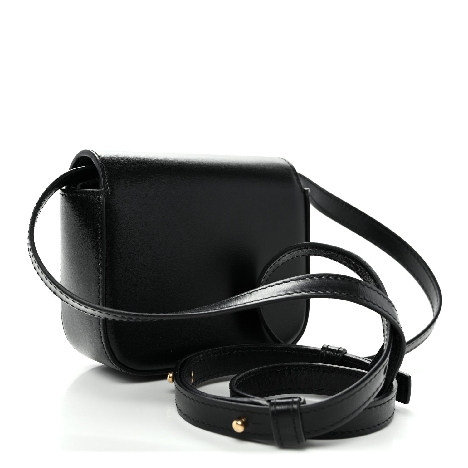 Celine Shiny Calfskin Mini Triomphe Black 3 of 9
