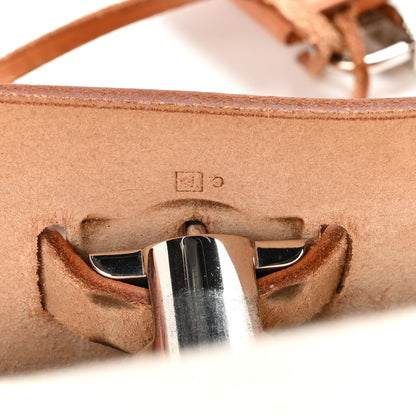Hermes Toile Vache Calfskin Herbag PM 30 Black Natural 7 of 11