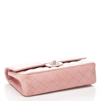 Chanel Caviar Quilted Medium Double Flap Pink 14 of 17