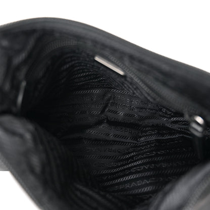 Prada Tessuto Nylon Studded New Vela Hobo Black Fuoco 5 of 10