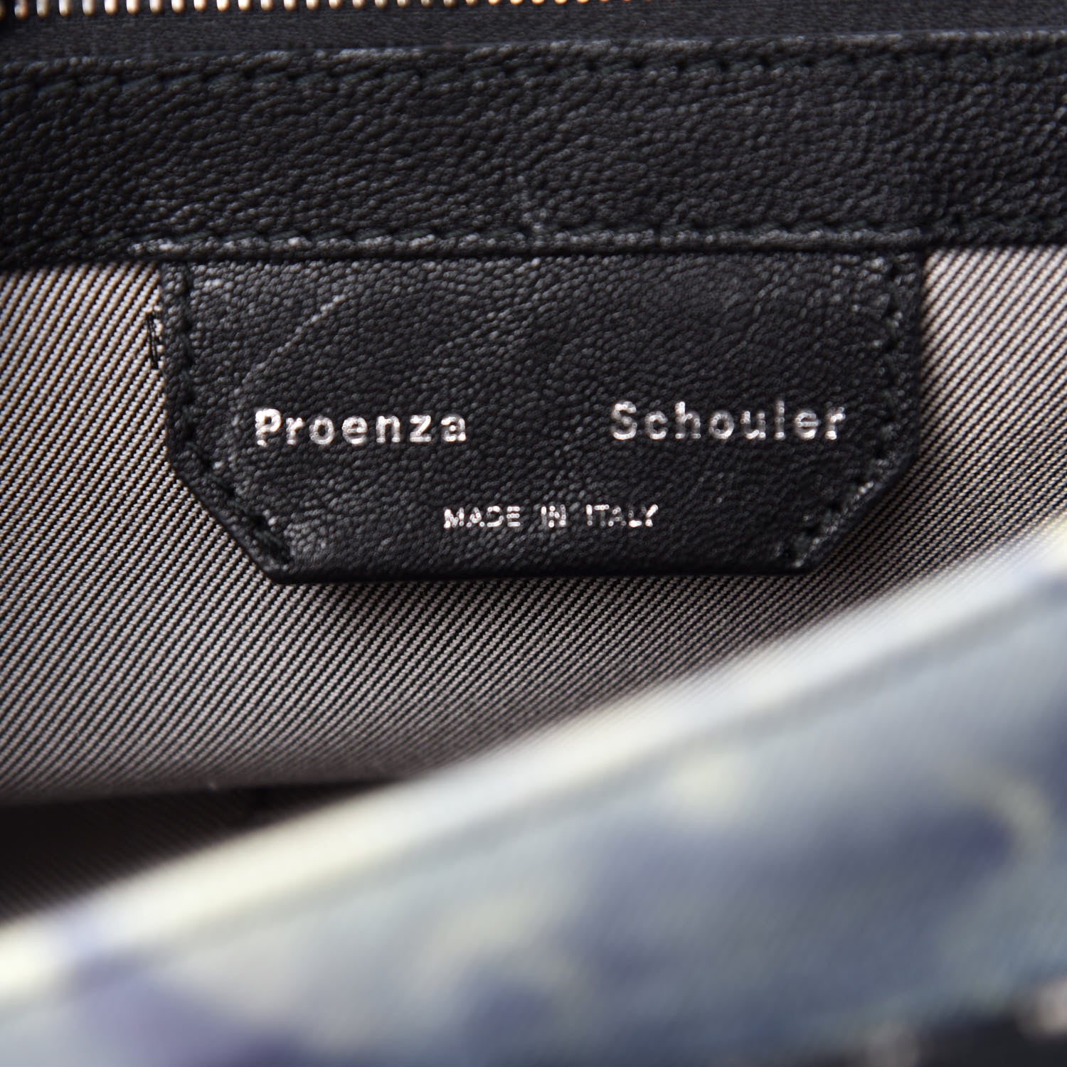 Proenza Schouler Canvas Tie Dye Tiny PS1 Satchel Black Lime 8 of 10