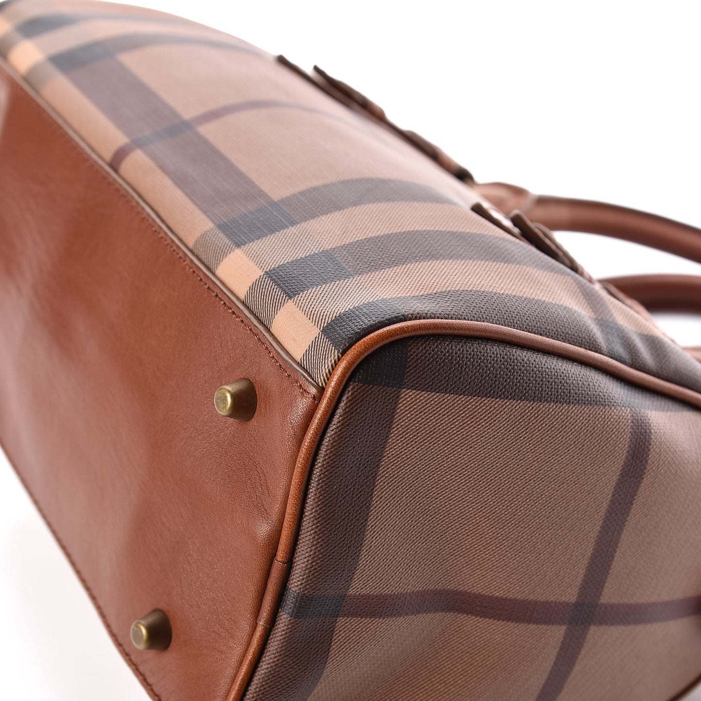 Smoked Check Small Chester Bowling Bag Brown