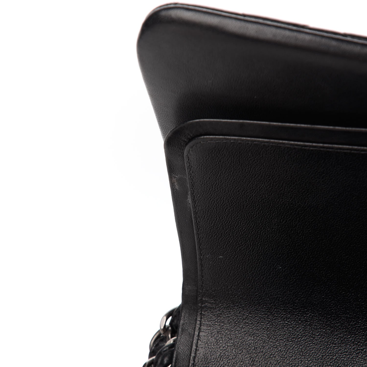 Chanel Lambskin Quilted Jumbo Double Flap Black 13 of 14