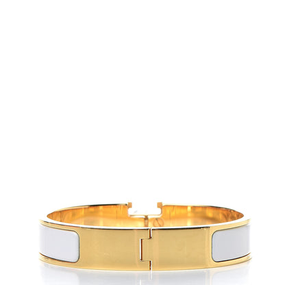Hermes Enamel Narrow Clic Clac H Bracelet PM White 3 of 6