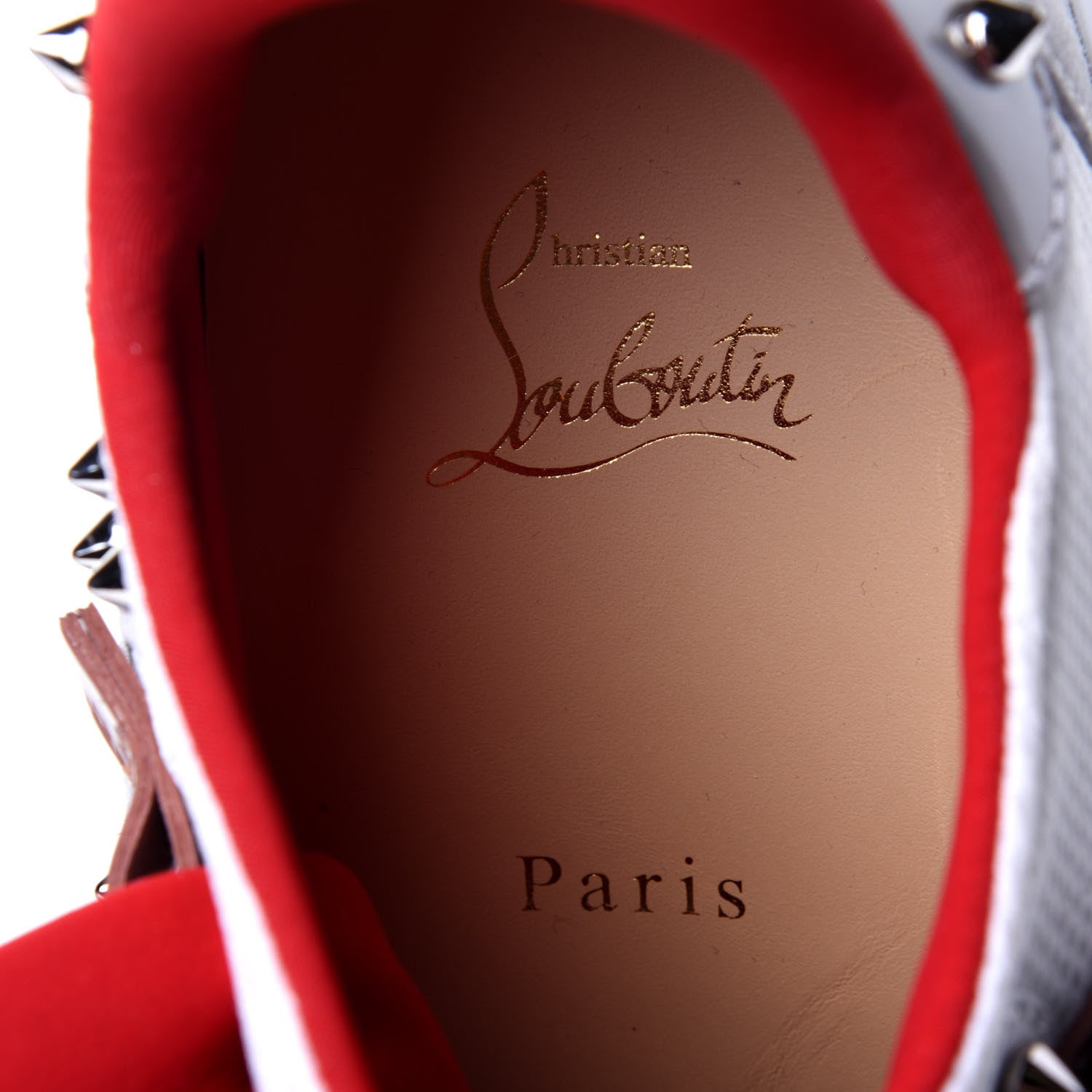 Christian Louboutin Mesh Suede Red Runner Flat Sneaker 40 Multicolor 8 of 11