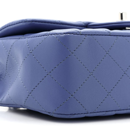Chanel Lambskin Quilted Mini Rectangular Flap Blue 9 of 9