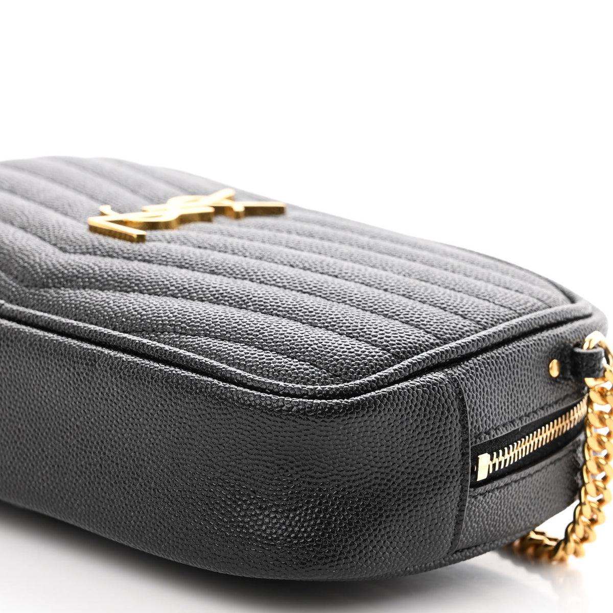 Grain De Poudre Matelasse Monogram Mini Lou Camera Bag Black