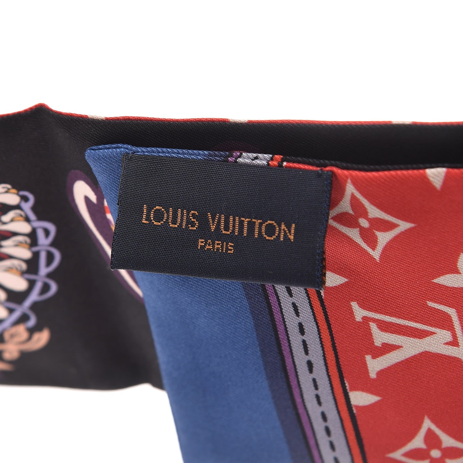 Louis Vuitton Silk Monogram Superstition Bandeau Black 4 of 5