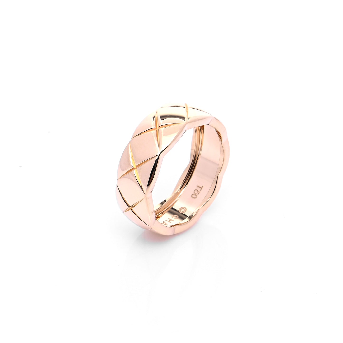 18K Beige Gold Small Coco Crush Ring 50 5.25