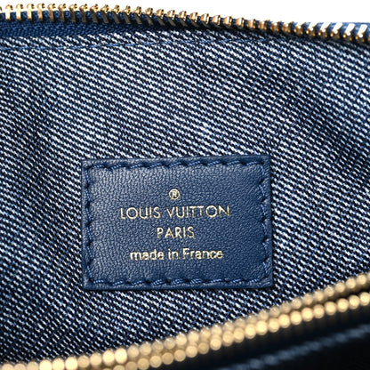 Louis Vuitton Lambskin Embossed Monogram Coussin PM Denim Blue 8 of 12