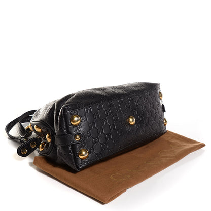 Gucci Guccissima Medium Babouska Dome Bag Black 4 of 9