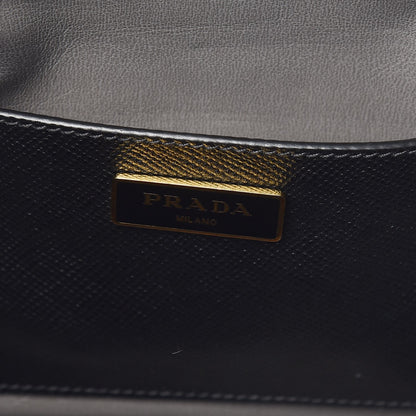 Prada Saffiano Cuir Front Pocket Tote Black 6 of 20