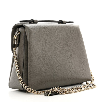 Gucci Dollar Calfskin Interlocking G Top Handle Shoulder Bag Loess 3 of 11