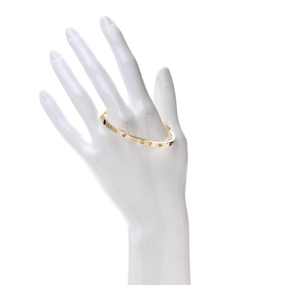 Cartier 18K Yellow Gold 6 Diamond Small LOVE Bracelet 16 2 of 6