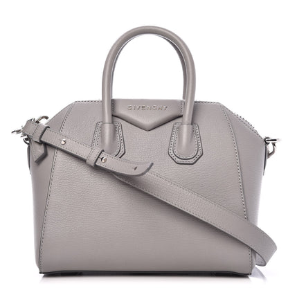 Givenchy Sugar Goatskin Mini Antigona Pearl Grey 1 of 9