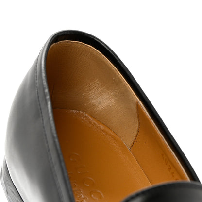 Gucci Calfskin Horsebit Mens Jordaan Loafers 10.5 Black 12 of 14