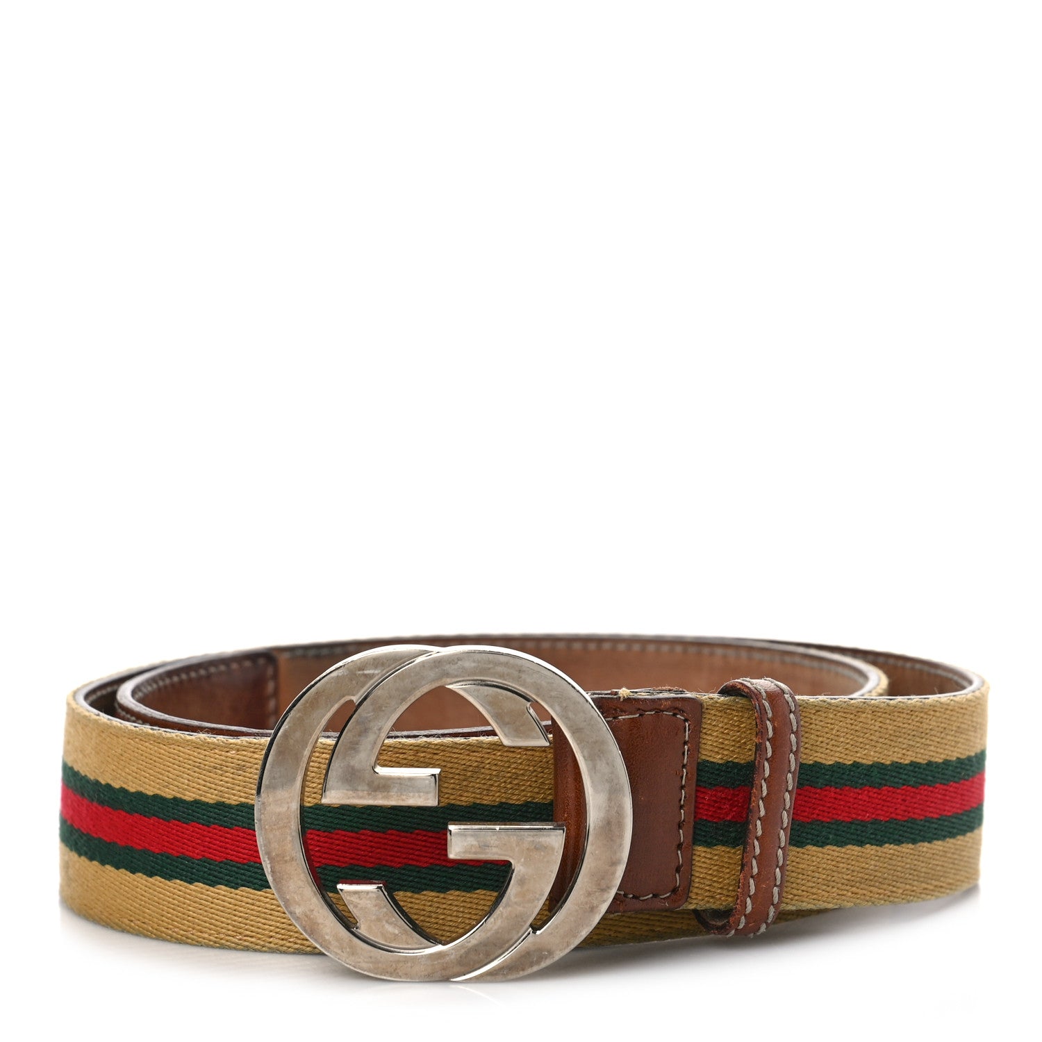 Gucci Canvas Web Interlocking G Belt 1 of 8