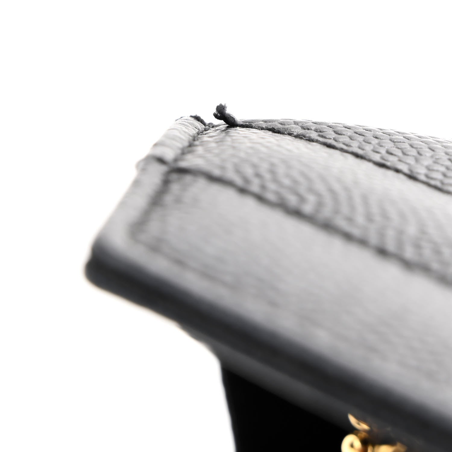 Saint Laurent Grain De Poudre Matelasse Chevron Monogram Envelope Chain Wallet Black 12 of 12