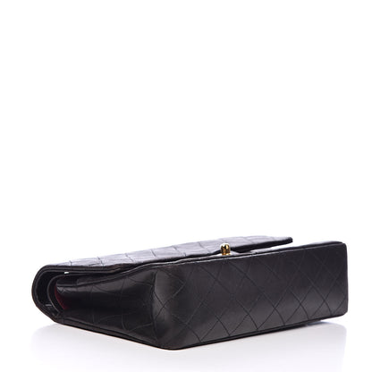 Chanel Lambskin Quilted Medium Double Flap Black 4 of 15