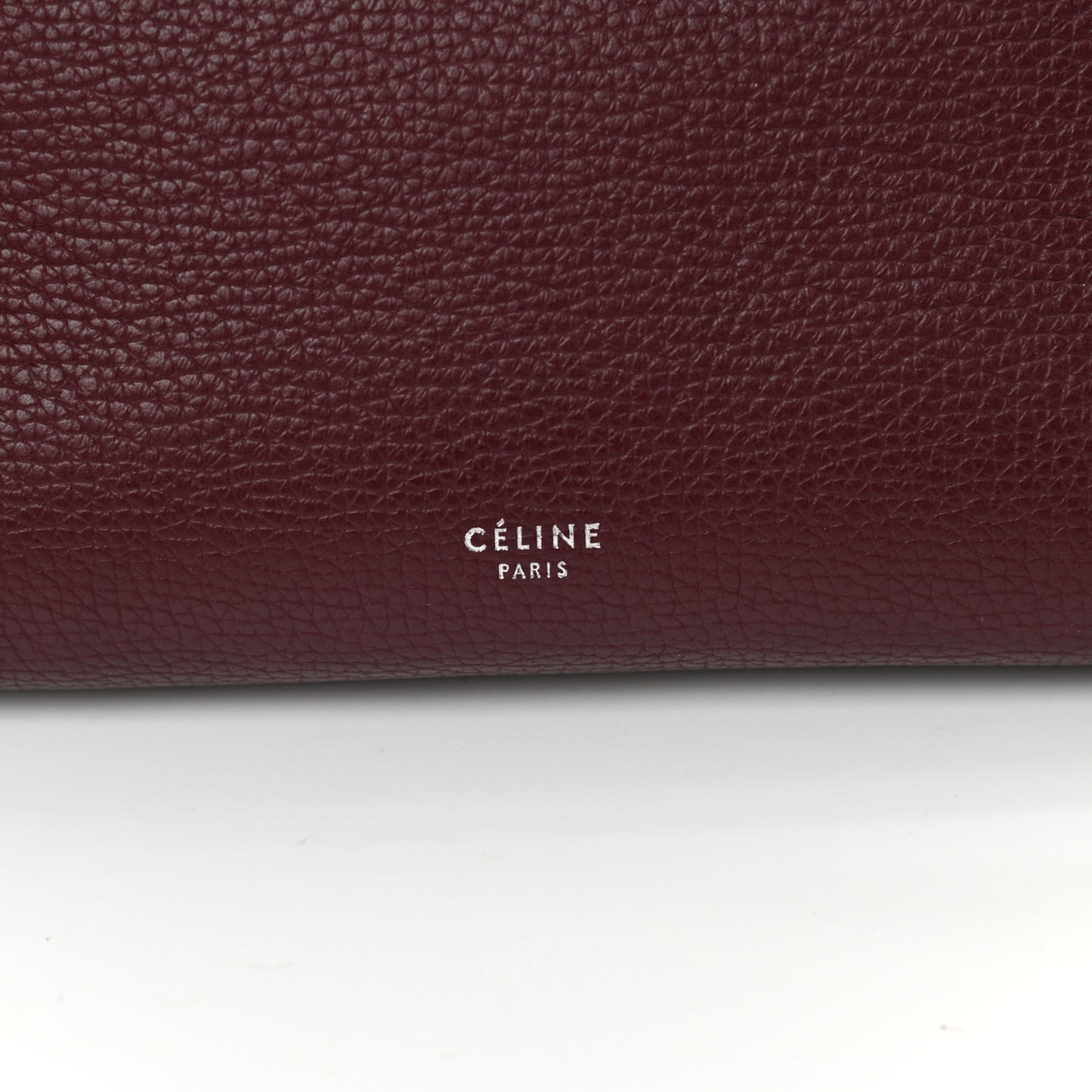 Supple Grained Calfskin Small Big Bag Wine