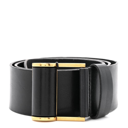 Saint Laurent Calfskin Ceinture Belt 80 32 Black 1 of 9